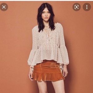 For love and lemons polka dot blouse